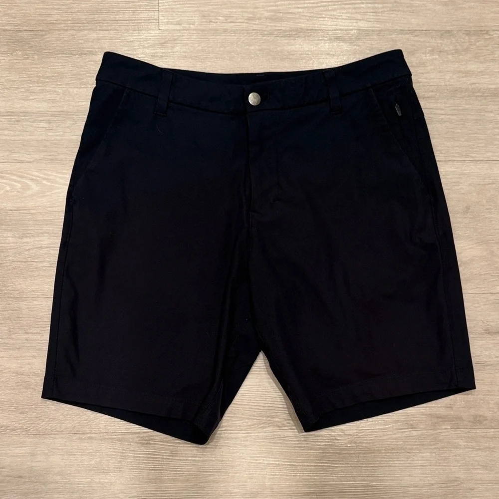 Lululemon ABC Classic Fit Navy Golf Shorts 9’ - Picture 2 of 6